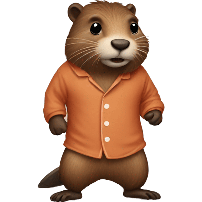 Beaver in pyjamas  emoji