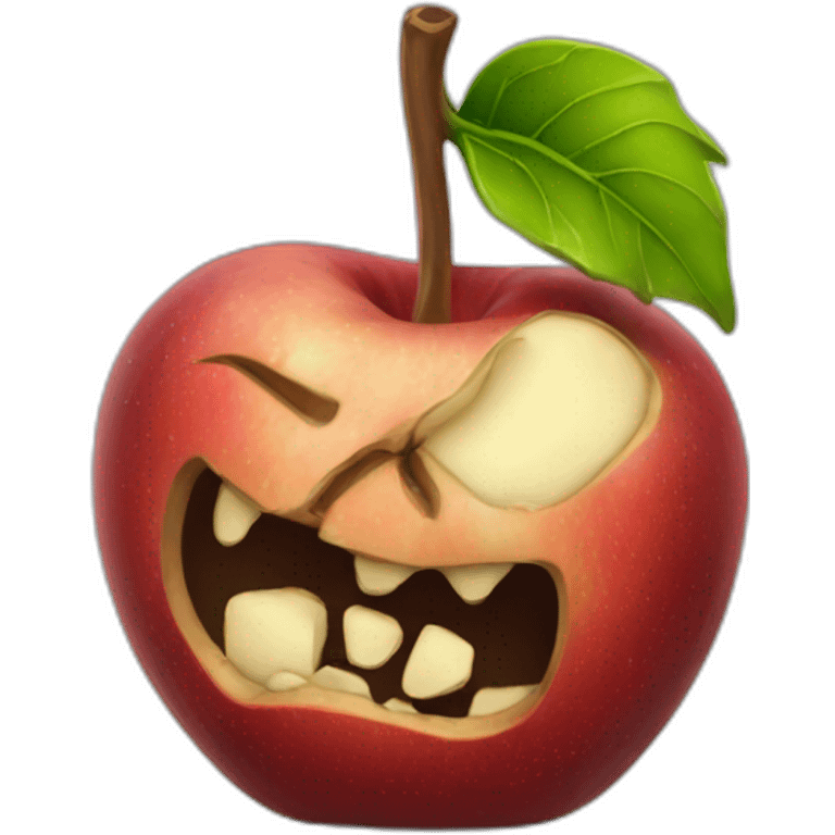 Rotten apple emoji