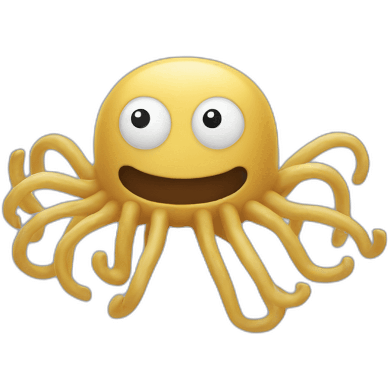 Flying spaghetti monster emoji