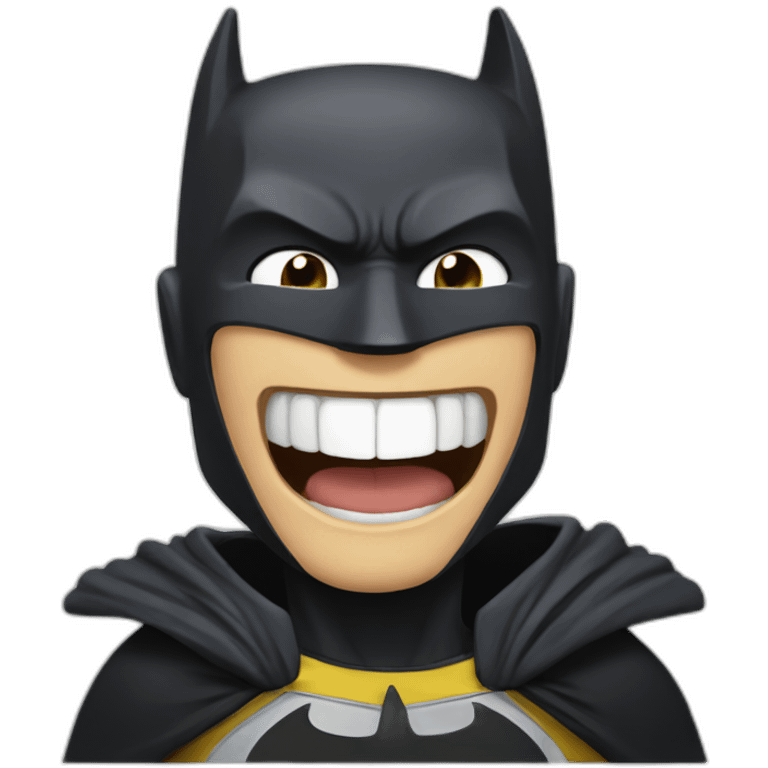 Russian Batman laugh emoji