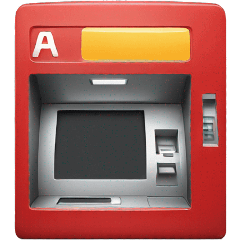 red ATM emoji