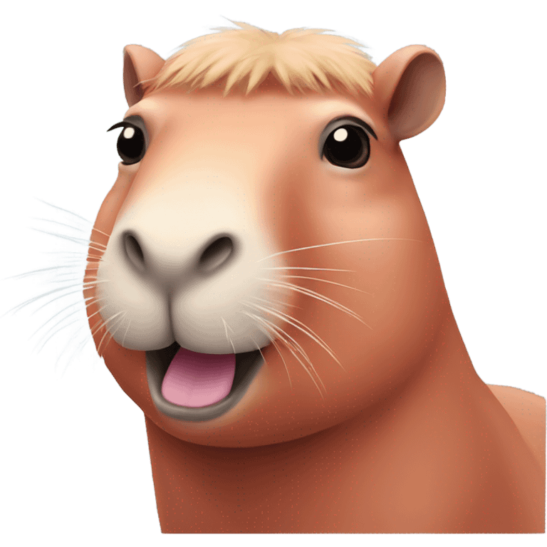 Pink capybara  emoji