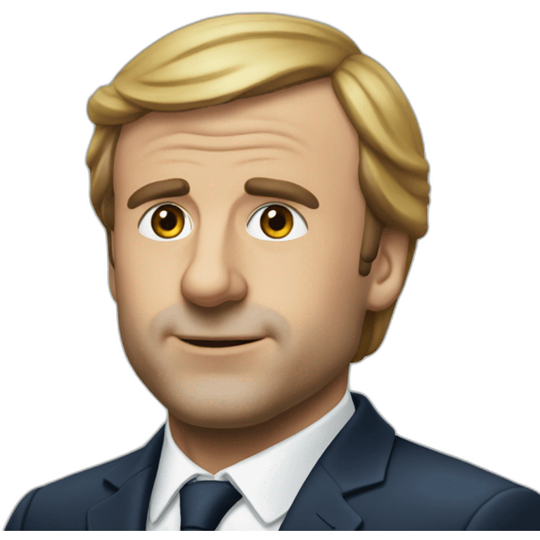 Macron a la pêche emoji