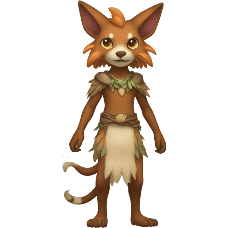 Anthro Bagbean-Fakémon Full Body emoji