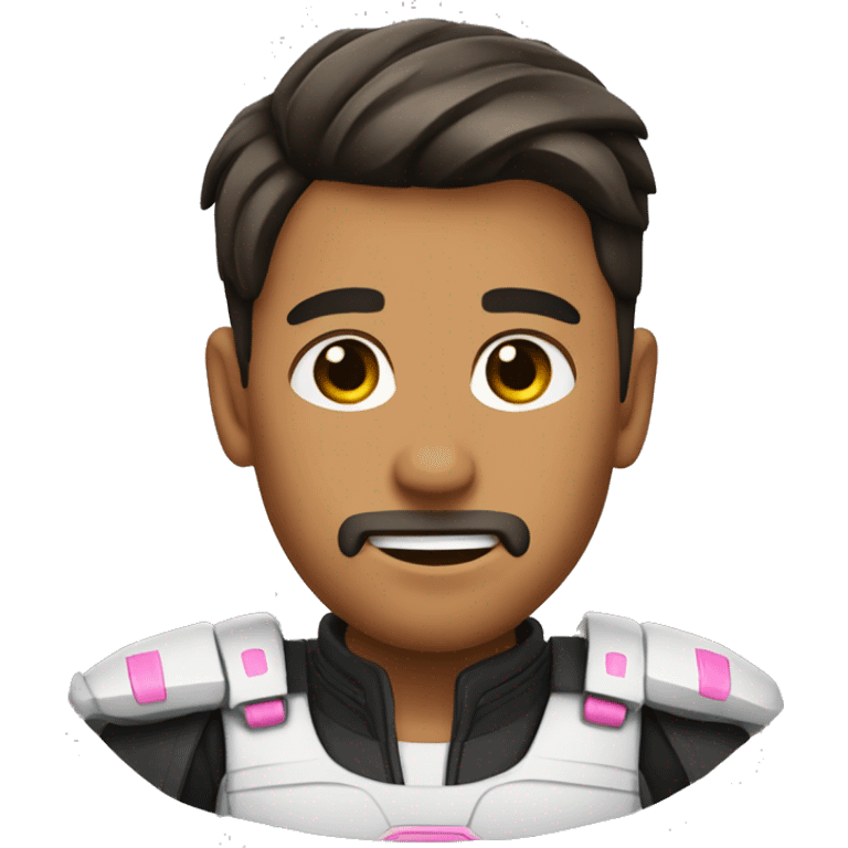 Germán Shepard with pink emoji