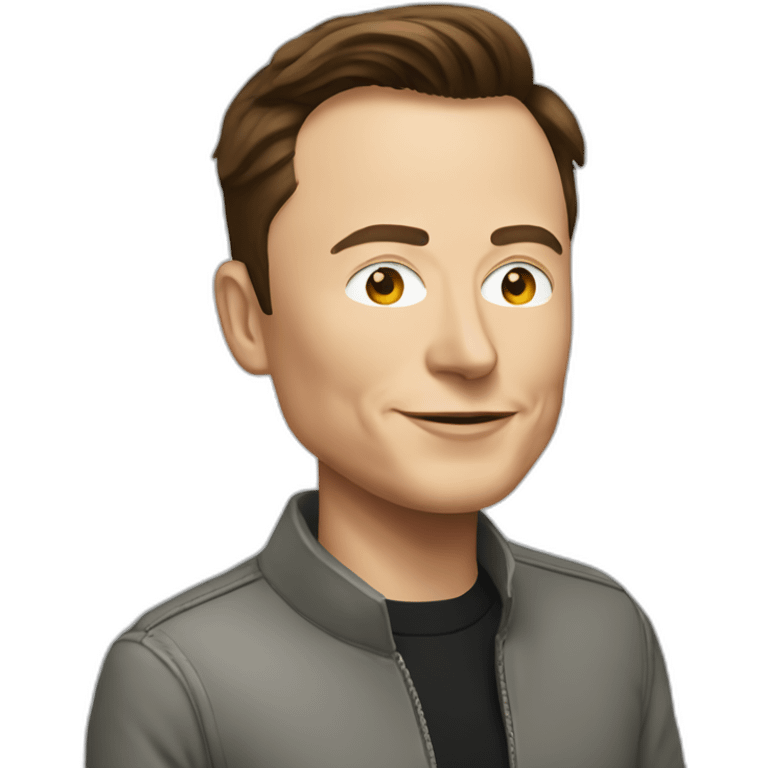 Elon Musk in a Ferrari emoji