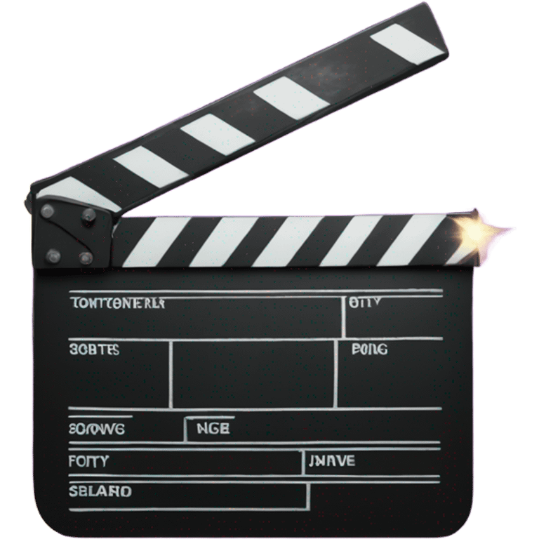 Clapperboard with sparkles emoji