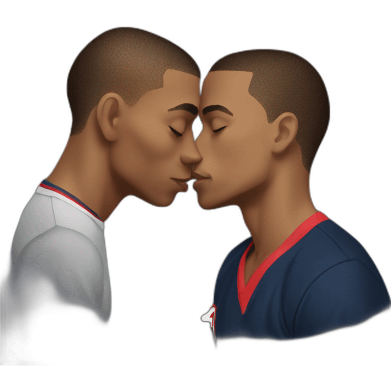 Mbappe kissing king charles emoji