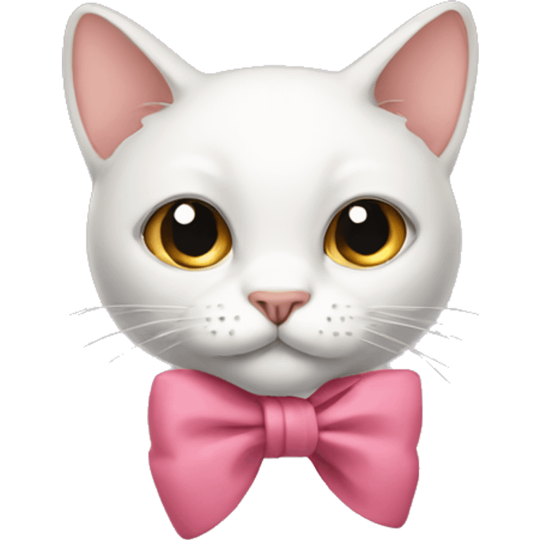 cat with a bow on ear emoji