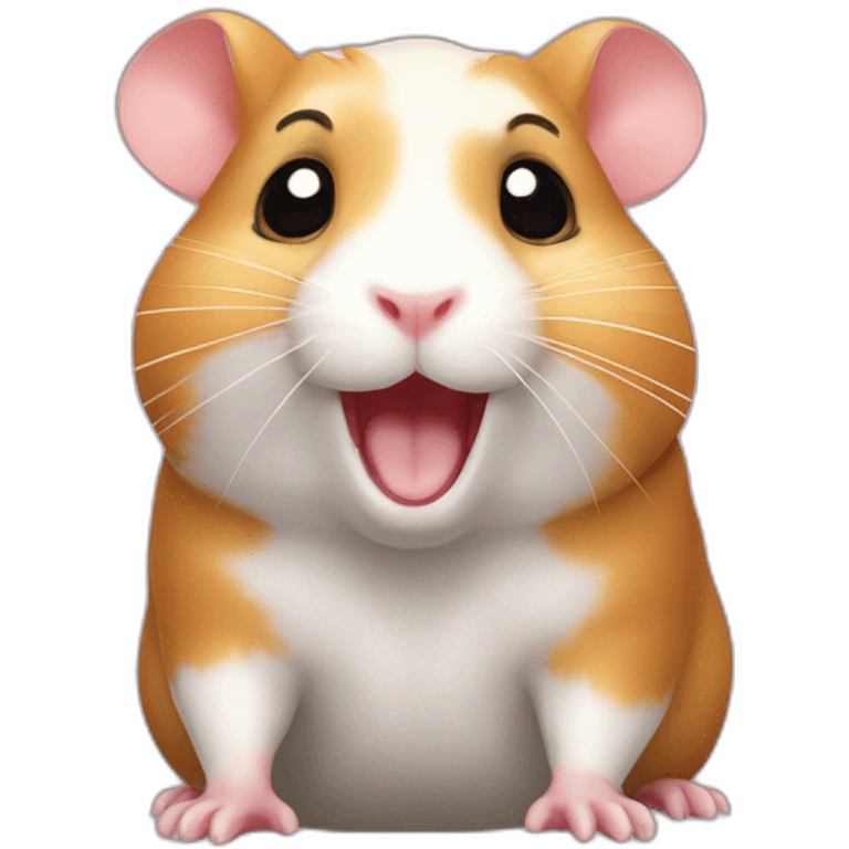 Hamster sur chien emoji