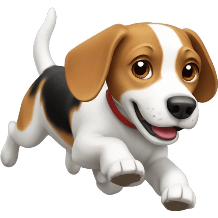 Beagle running emoji