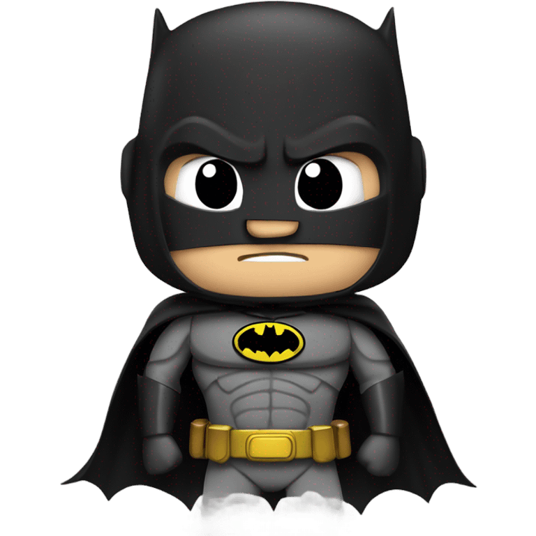 Bat man looking serious and dark  emoji