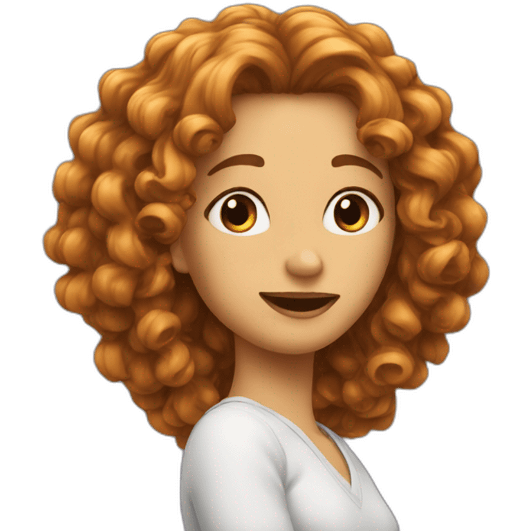 cheveux ondulees emoji