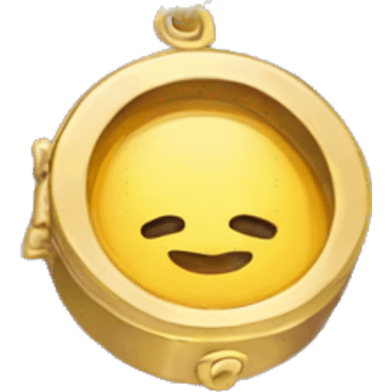 gold locket necklace  emoji