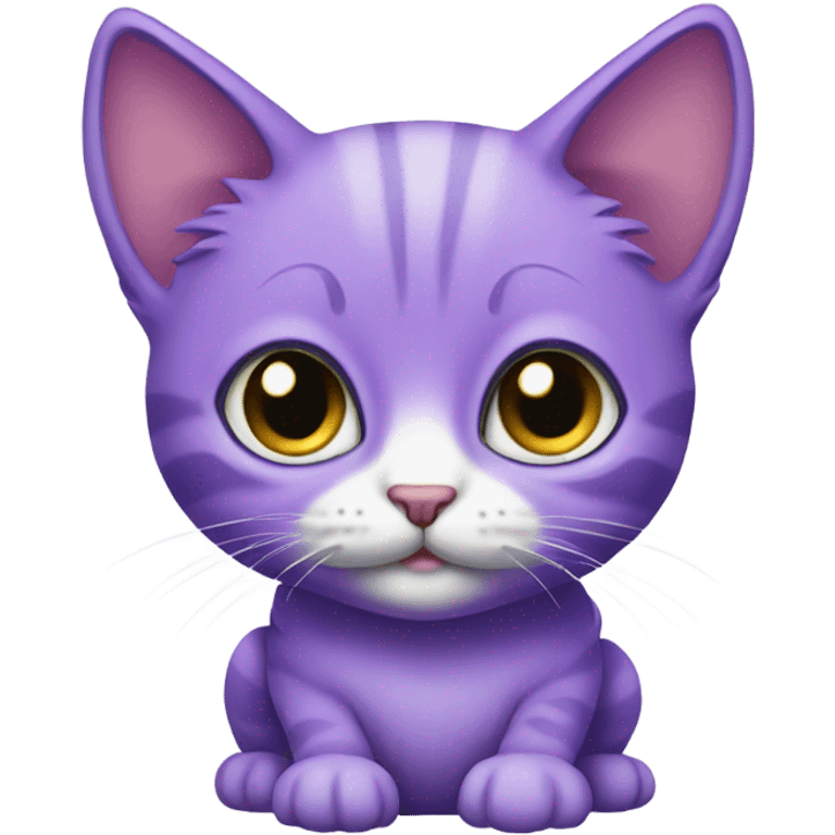 Purple kitten emoji