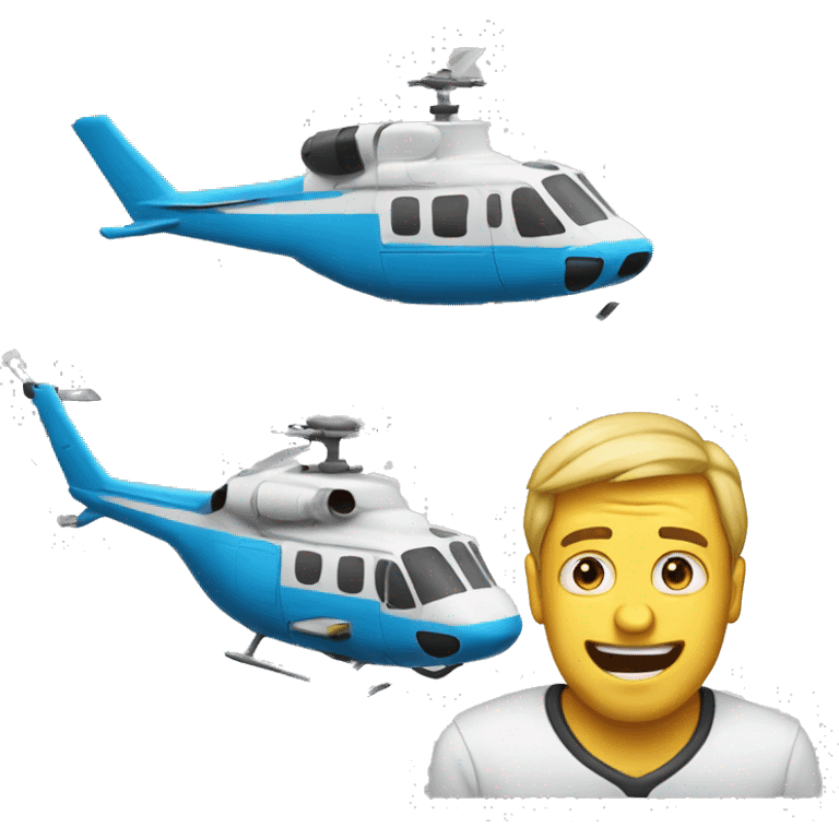 rofl emoji and helicopter emoji emoji