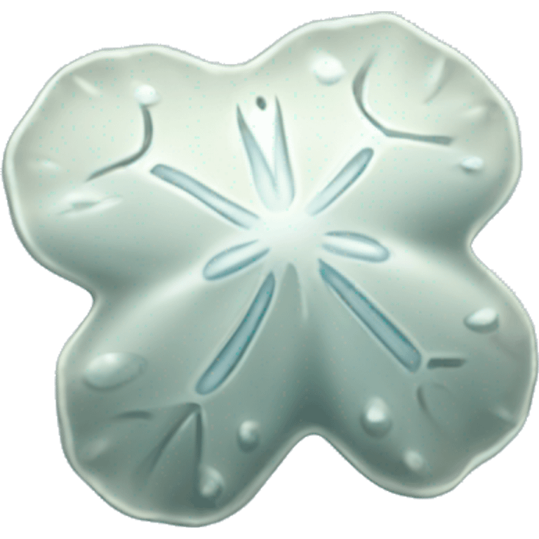 light blue sand dollar emoji