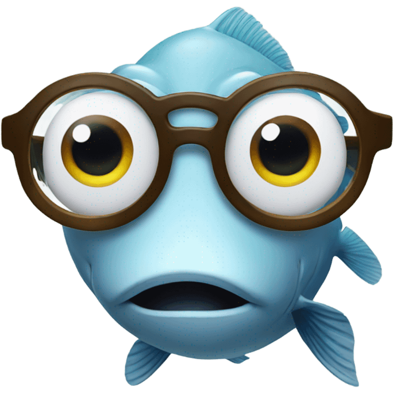 fish with glasses emoji