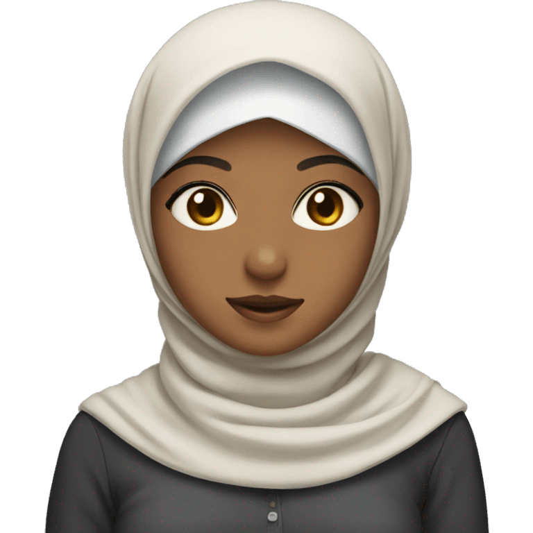 pretty girl with hijab emoji