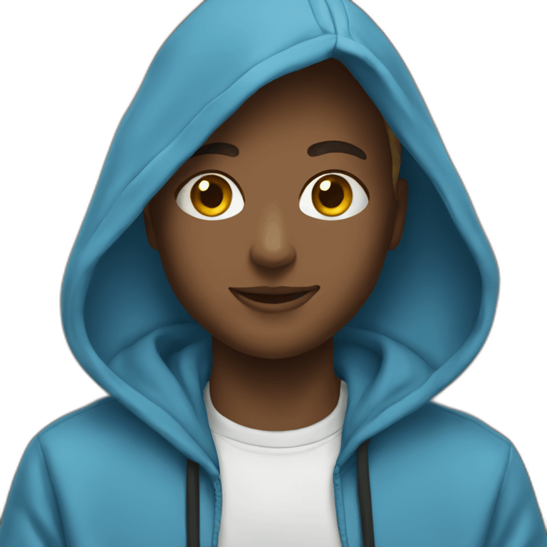 blue-hoodie emoji