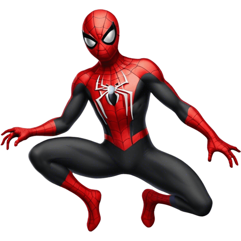 Spiderman black costume  emoji