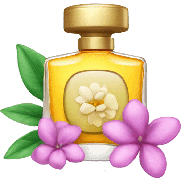 perfume with flower leaf emoji