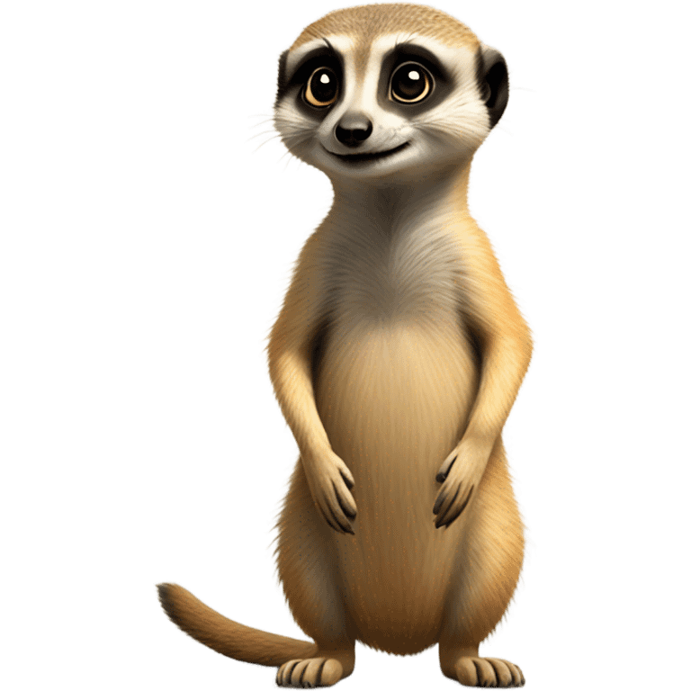 A meerkat standing on its back legs emoji