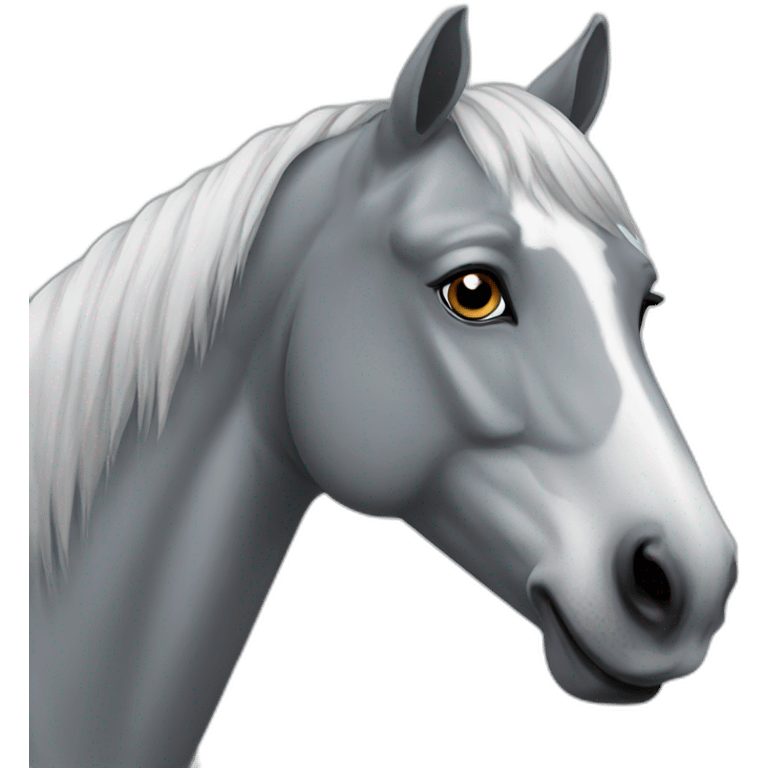 grey horse emoji