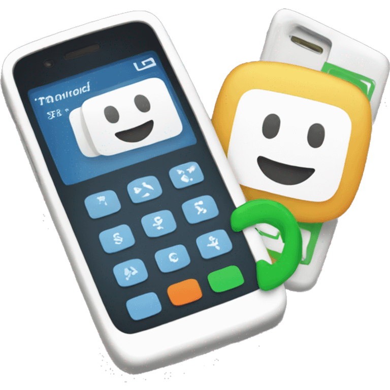 two phones payment emoji