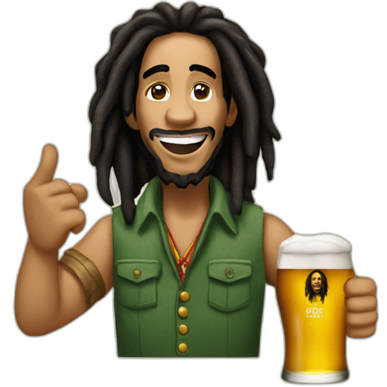 Bob-Marley-beer emoji