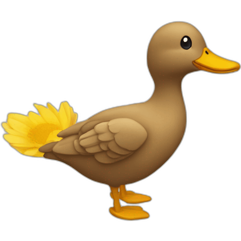 Chat faisant un câlin à un canard emoji