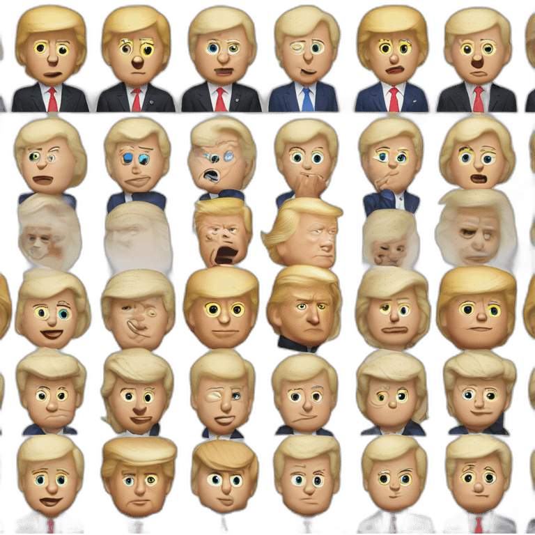 joe biden morphing into donald trump emoji