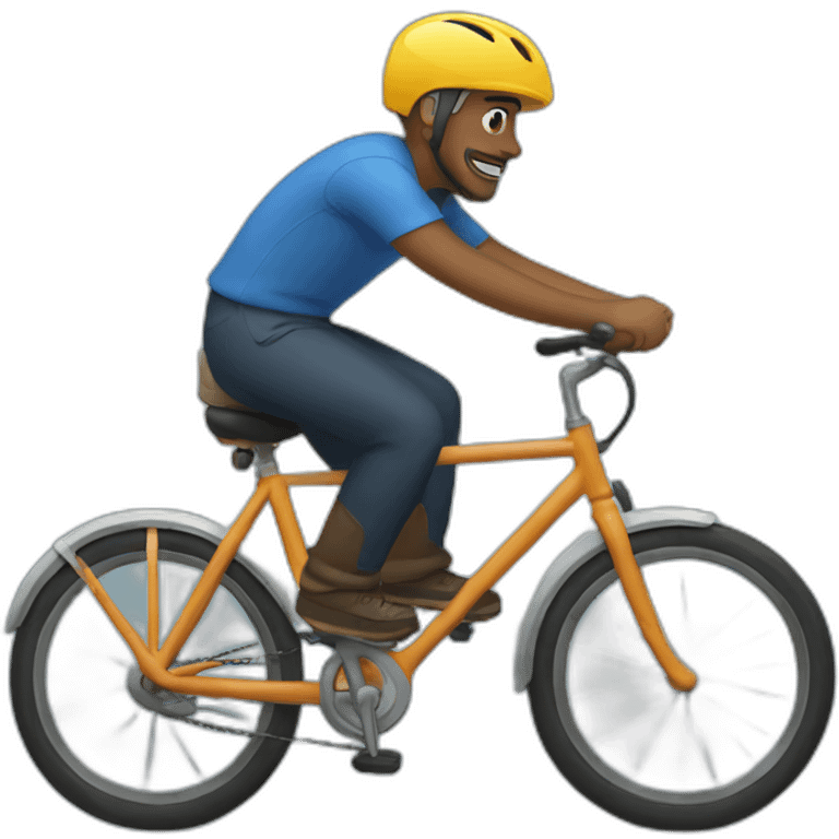 a man riding a bike emoji