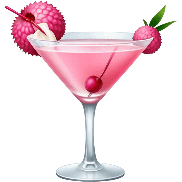 Lychee martini  emoji