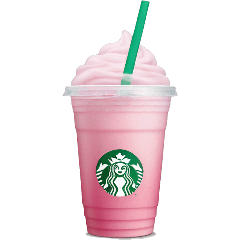 iced pink starbucks drink emoji