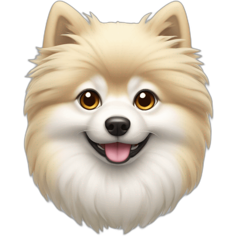 spitz japonais blanc emoji