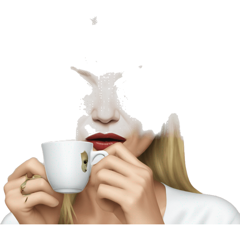 Kate moss drinking tea emoji