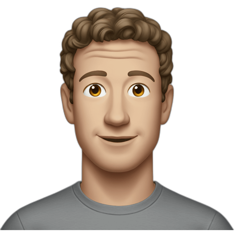 Mark zuck in grey tee emoji