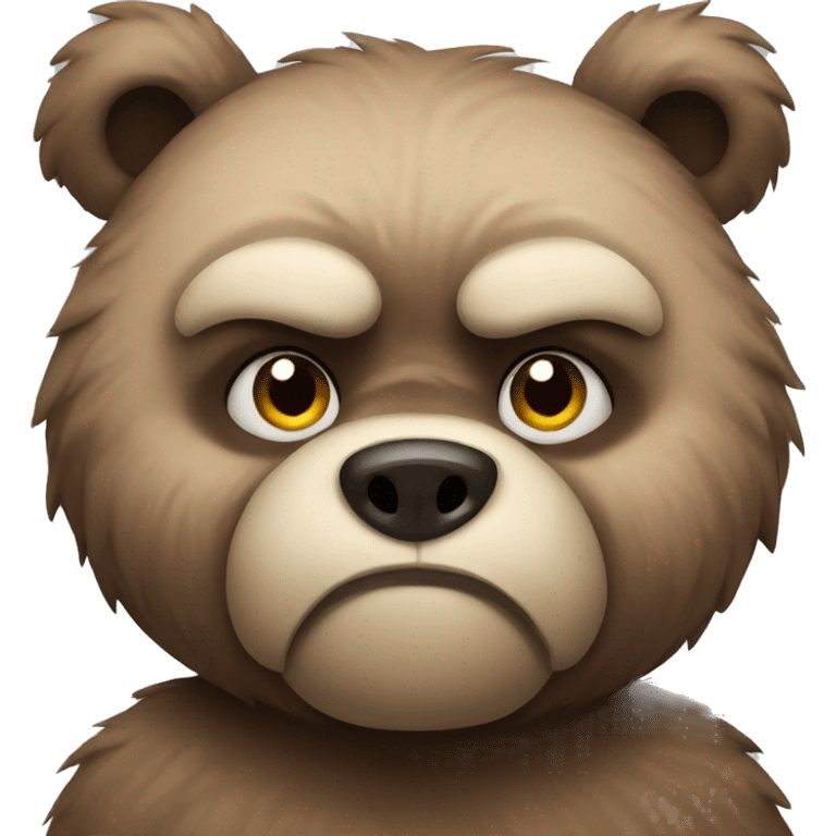 Grumpy bear emoji