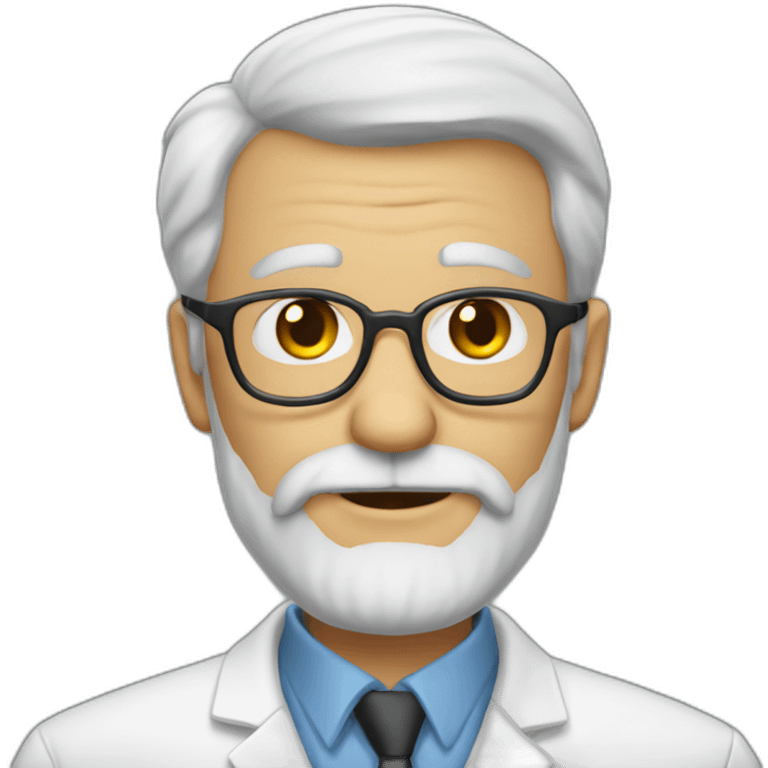 chem old bald beared professor emoji