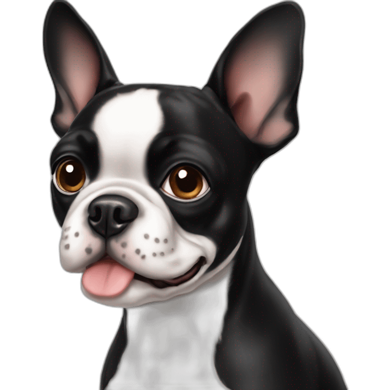 boston terrier floppy ears emoji