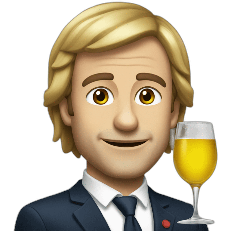 Macron étant alcoolique emoji