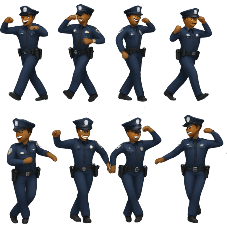 Police dance emoji