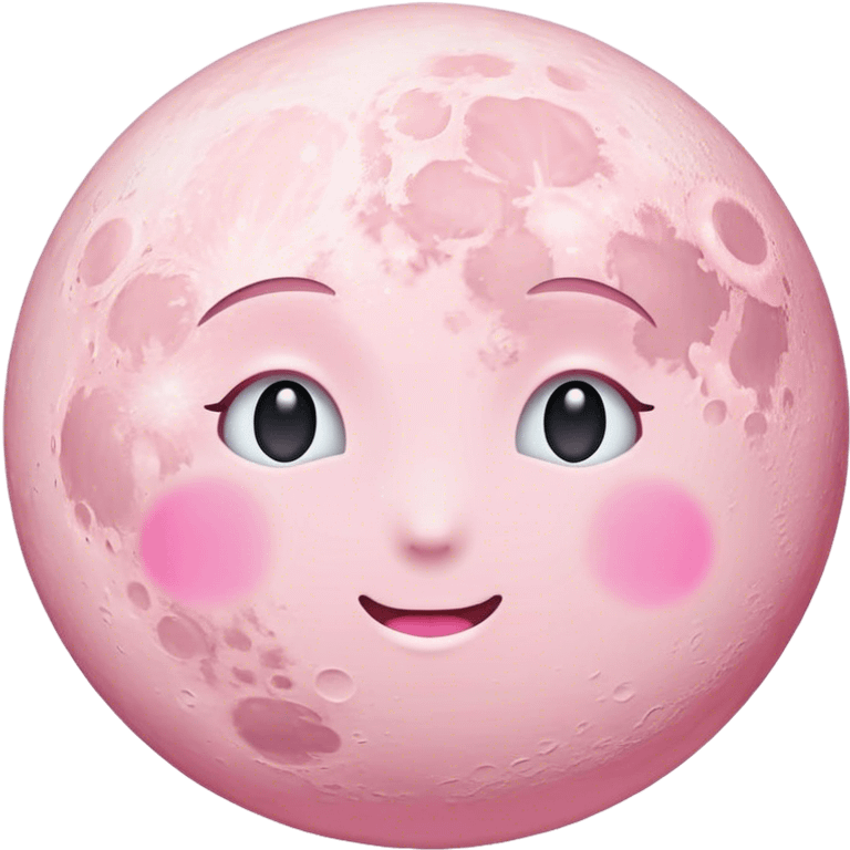 pastel pink moon emoji