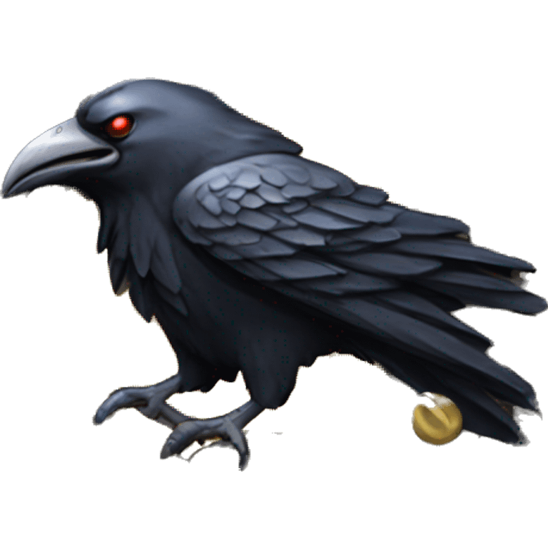 metal raven medal emoji