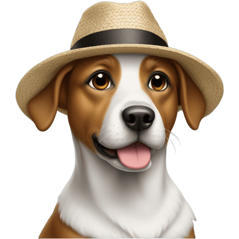 Dog with a hat  emoji