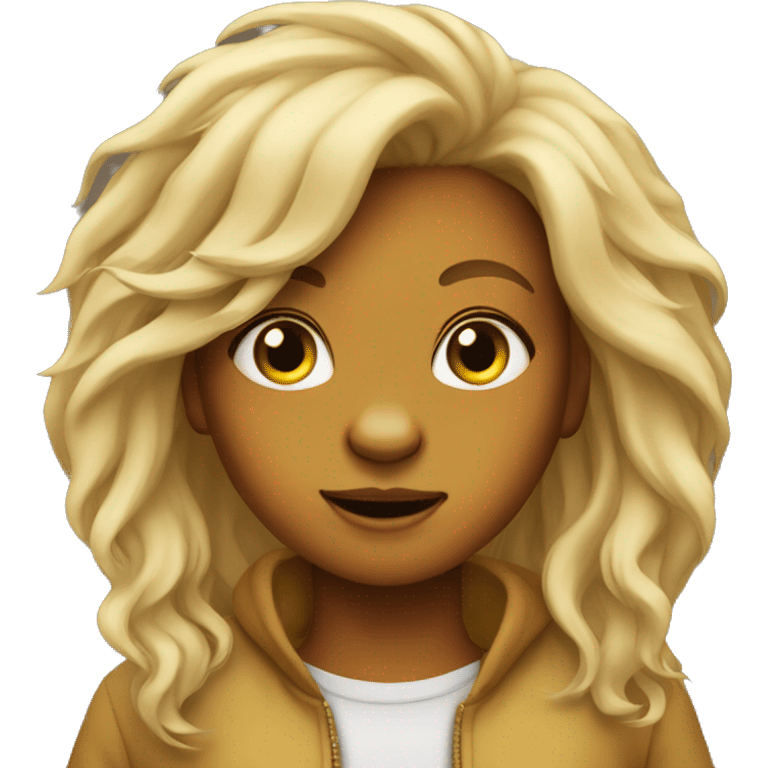 Lion girl emoji