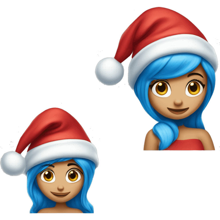 Smurfs girl Christmas  emoji