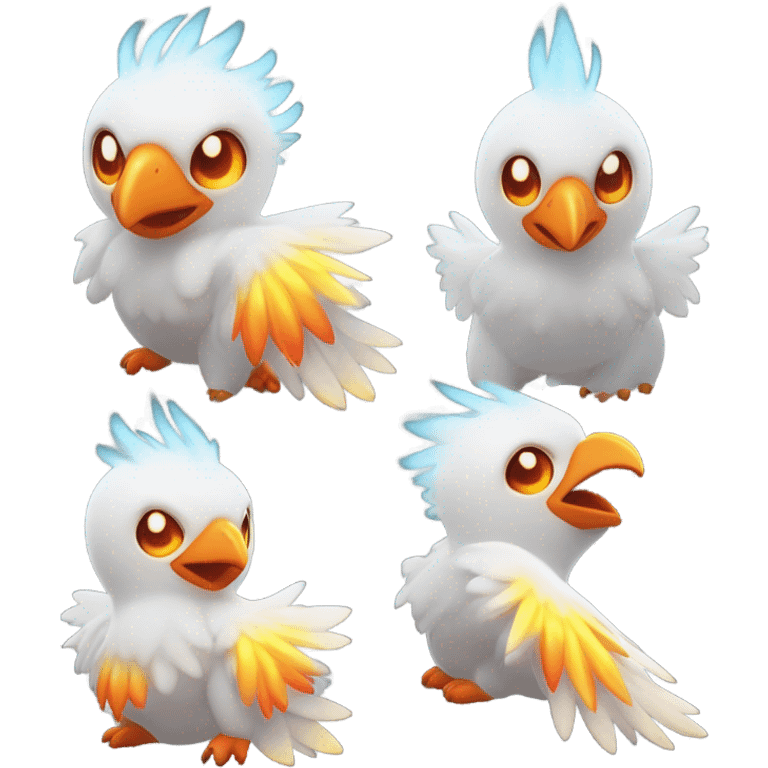 Moltres pokemon baby  emoji