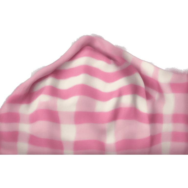 Pink and white soft older blanket emoji